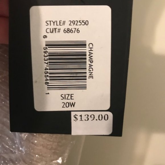 Marina Dresses Womens Plus Size 20 W Champagne Metallic Wedding Formal Dress - Picture 4 of 10